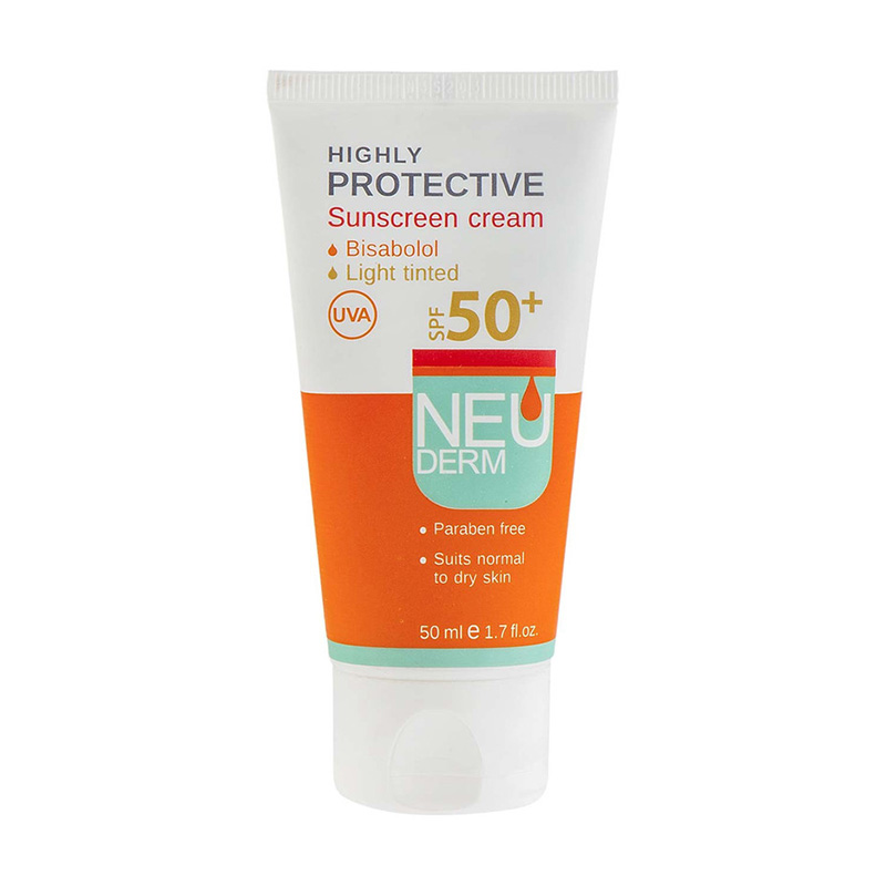 کرم ضد آفتاب نئودرم مدل Highly Protective SPF50 حجم 50 میلی لیتر