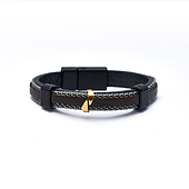 دستبند طلا 18 عیار مردانه مدل منس