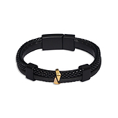 دستبند طلا 18 عیار مردانه مدل 002