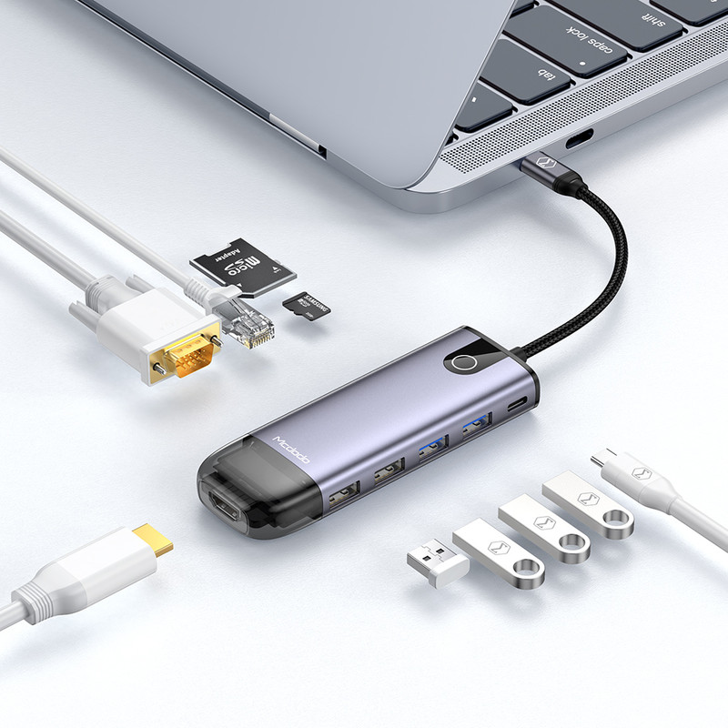 هاب 10 پورت USB-C مک دودو مدل HU7420