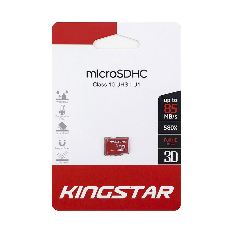 کارت حافظه microSDhC کینگ استار مدل IP25 کلاس 10 استاندارد UHS-I U1 سرعت 85MBps