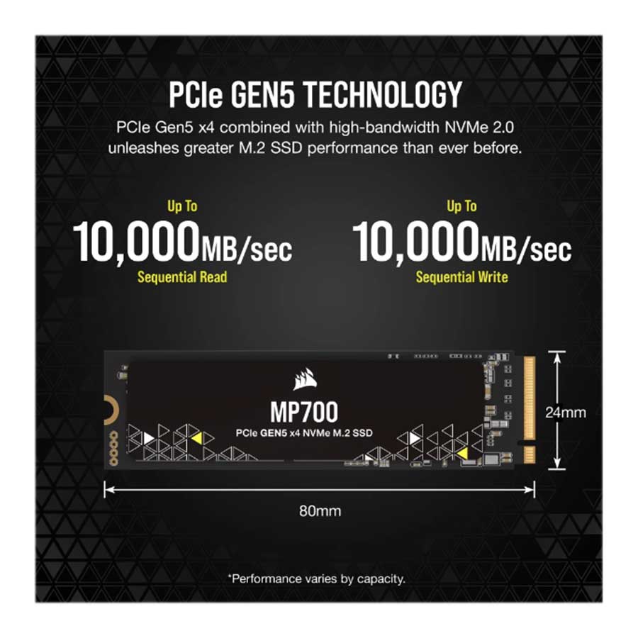 اس اس دی کورسیر مدل MP700 M.2 2280 PCIe 5.0 NVMe