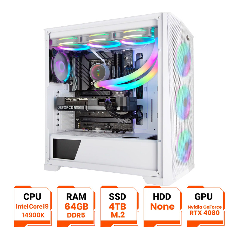 کیس اسمبل شده فاطر مدل FSG-NGmax1 - i9 14900K 64 GB 4TB SSD RTX 4080