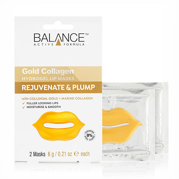 ماسک لب طلای بالانس مدل gold collagen