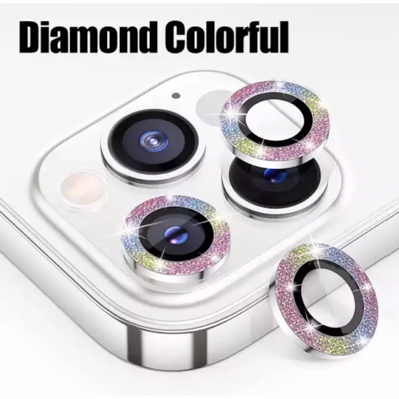 محافظ لنز دوربین مدل رینگی اکلیلی مناسب برای گوشی موبایل اپل IPHONE 13 PROMAX