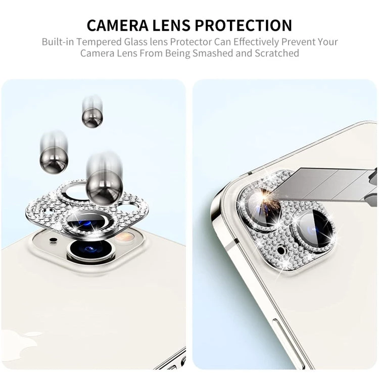 محافظ لنز دوربین مدل یک تکه مناسب برای گوشی موبایل اپل iphone 13 / 13 mini