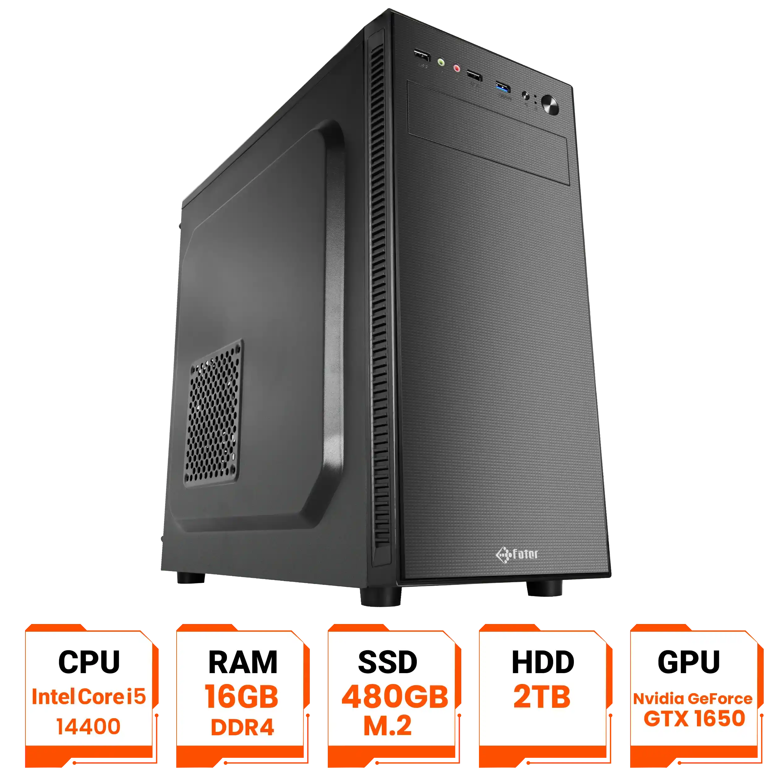 کیس اسمبل شده اقتصادی فاطر مدل FSO-NGeneration2 - i5 14400 16 GB 512 GB SSD GTX 1650