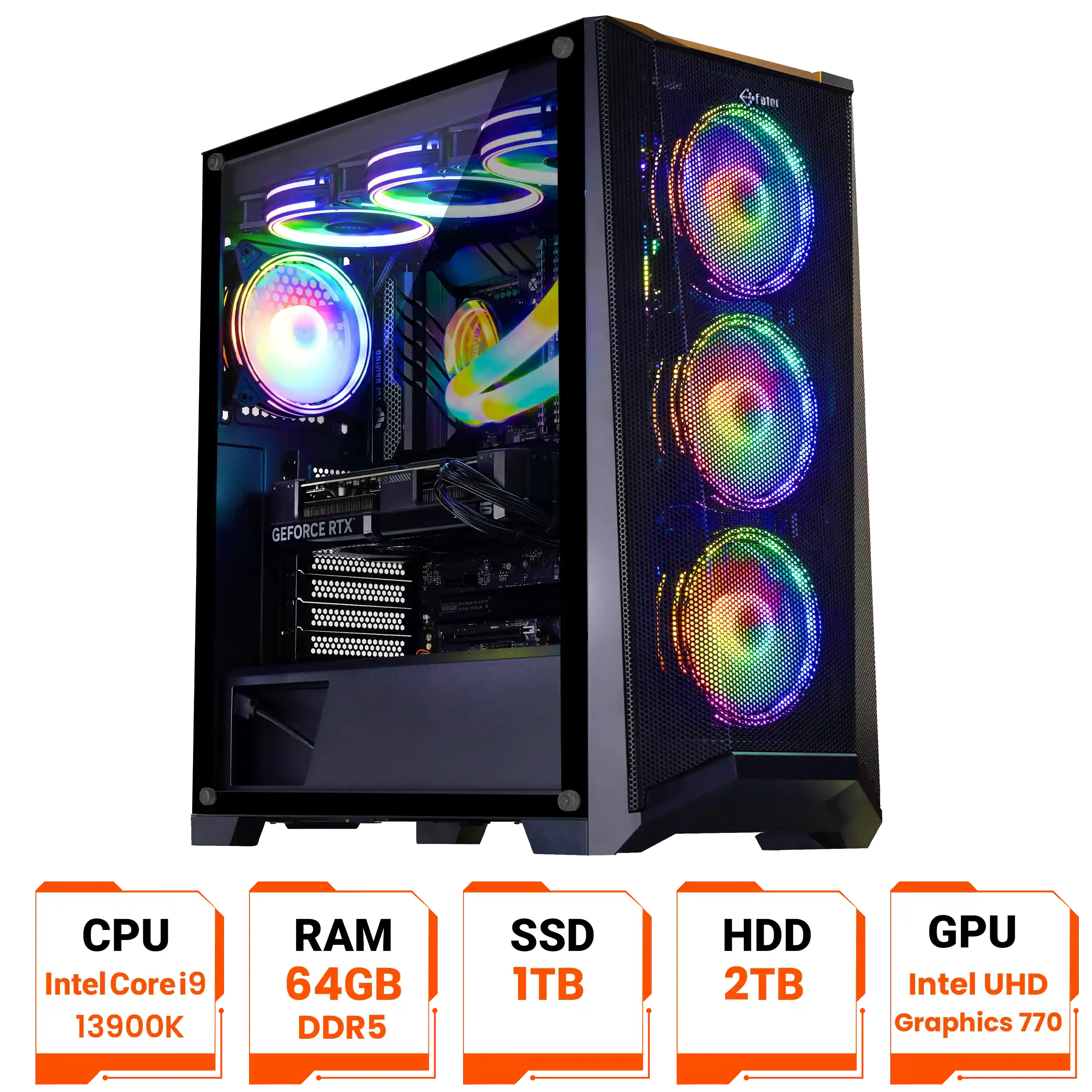 کیس اسمبل شده برنامه نویسی فاطر مدل FSG-Programming1 - i9 13900K 64 GB 1TB SSD UHD Graphics 770