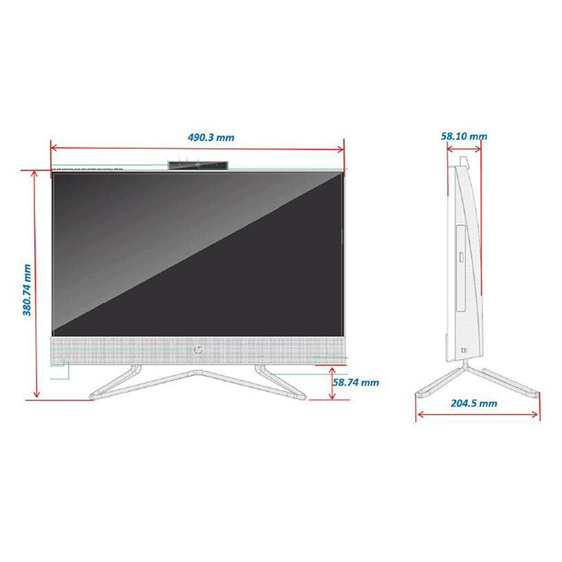 21.5 inch all-in-one computer HP model DD2266nh - D