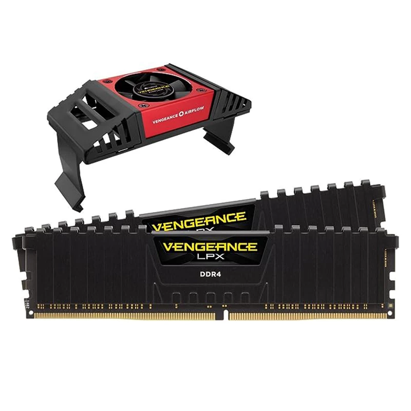 رم دسکتاپ DDR4 تک کاناله 3200 مگاهرتز CL16 کورسیر مدل VENGEANCE LPX ظرفیت 8 گیگابایت