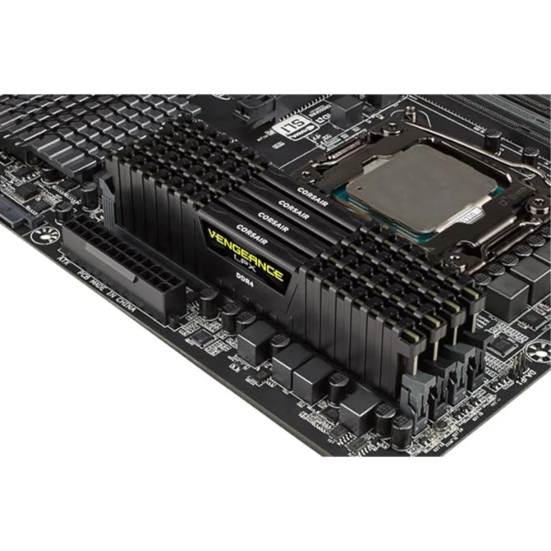 رم دسکتاپ DDR4 تک کاناله 3200 مگاهرتز CL16 کورسیر مدل VENGEANCE LPX ظرفیت 8 گیگابایت