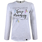 تی شرت آستین بلند زنانه 27 مدل Keep Dreaming کد B115