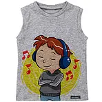 تاپ پسرانه 27 مدل Boy Listening to Music کد MH803