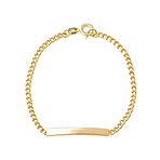 دستبند طلا 18 عیار زنانه مدل کارتیه پلاک دار