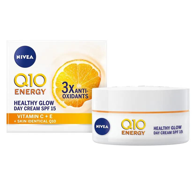 کرم روز نیوا مدل Q10 ENERGY HEALTHY GLOW SPF 15 حجم 50 میلی‌لیتر