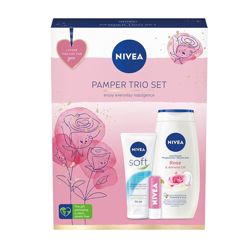 ست هدیه صورت و بدن نیوا مدل Pamper Trio