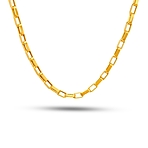 گردنبند طلا 18 عیار زنانه طلای شریف مدل زنجیری ورساچه