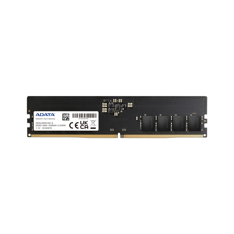 رم کامپیوتر DDR5  تک کاناله 4800 مگاهرتز CL40 ای دیتا مدل Premier ظرفیت 16 گیگابایت