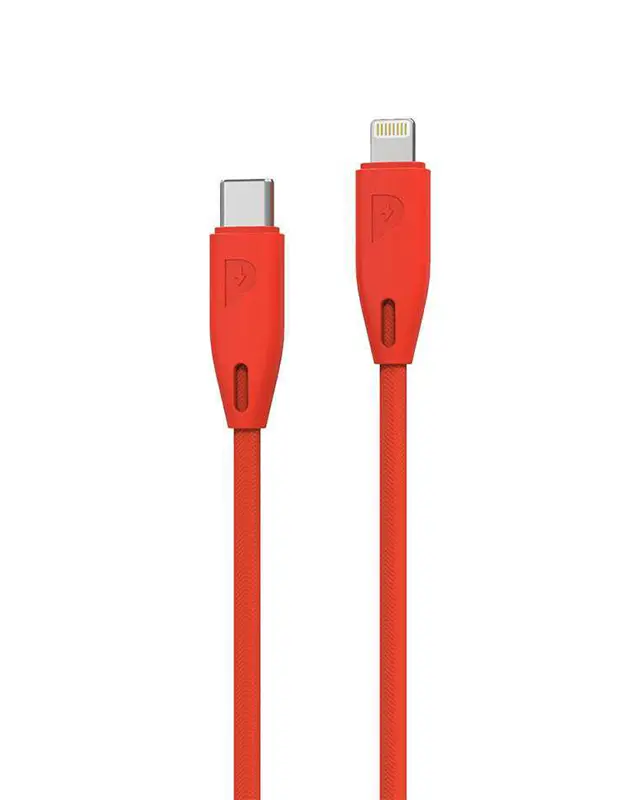 کابل USB-C بهLightning پاورولوژی مدل PCAB001 طول  1.2 متر